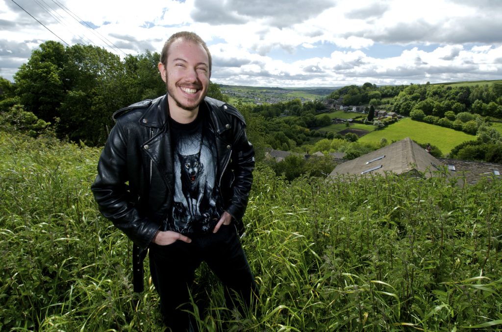 Picture of Nick Stead in a field outside his home in Huddersfield